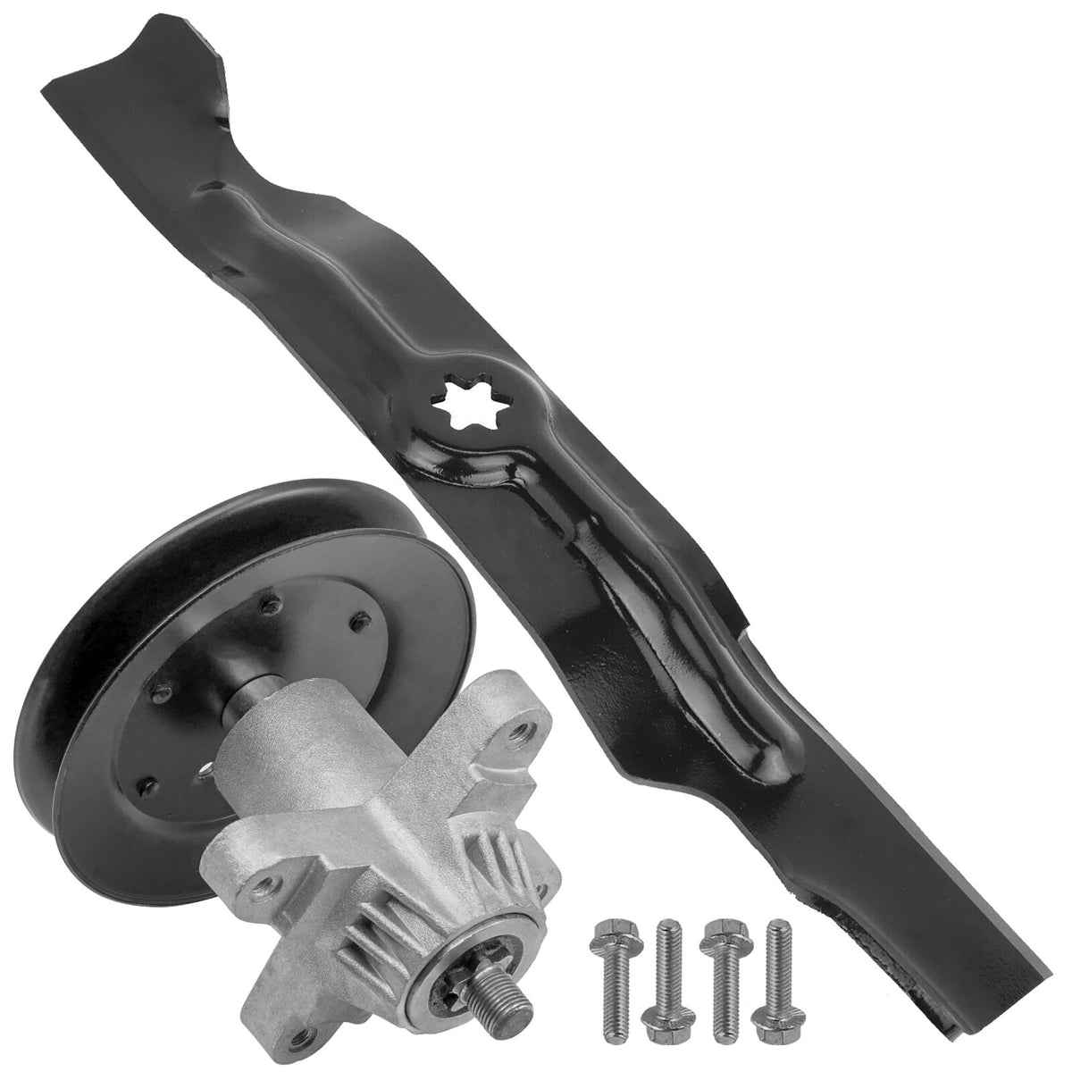 Deck Spindle Assembly with Pulley and Blade for MTD RZT-50 17AF2 (2011–2011)