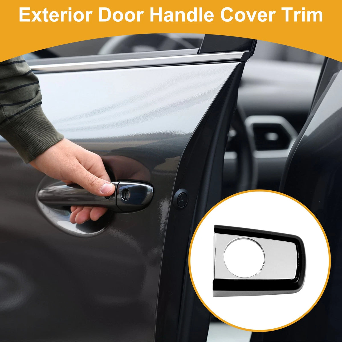 Exterior Door Handle Cover Trim Replacement for Buick Regal LaCrosse Encore (2011–2018)