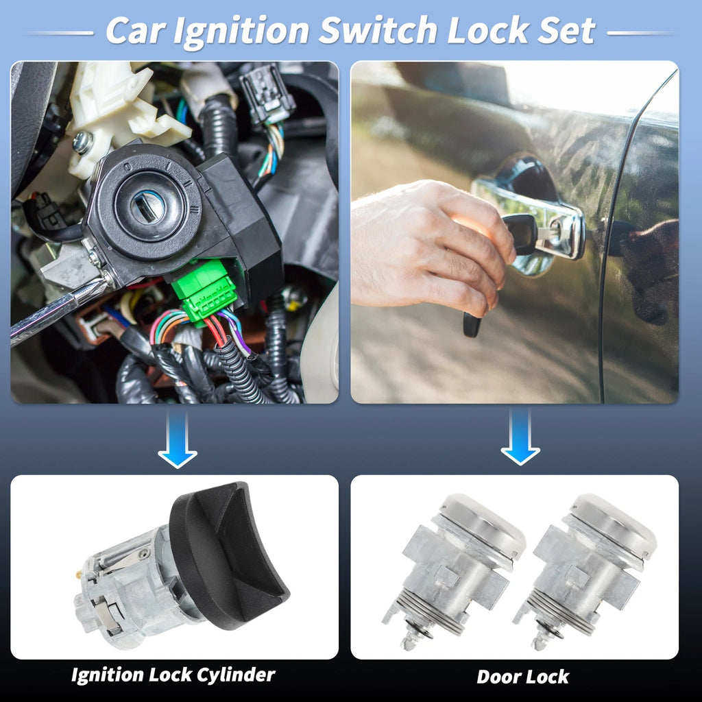 Ignition Lock Cylinder and Door Lock Replacement for Dodge Ram 1500 250 (2002–2005)