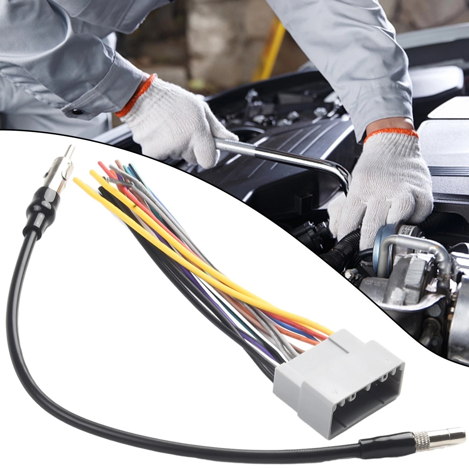 Wire Harness & Antenna Adapter Kit for Chrysler Dodge Vehicles