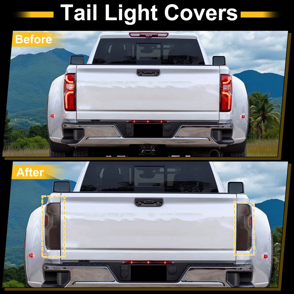 Tail Light Cover Trim Replacement for Chevrolet Silverado (2019–2024)