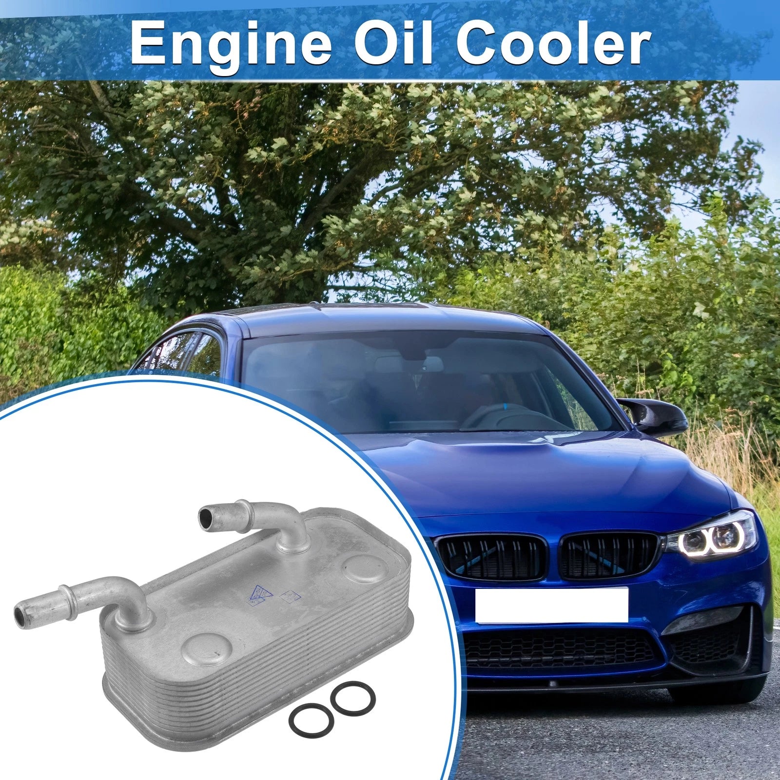 Engine Oil Cooler with Seals Replacement for BMW 325Ci 330Ci (2001–2006)