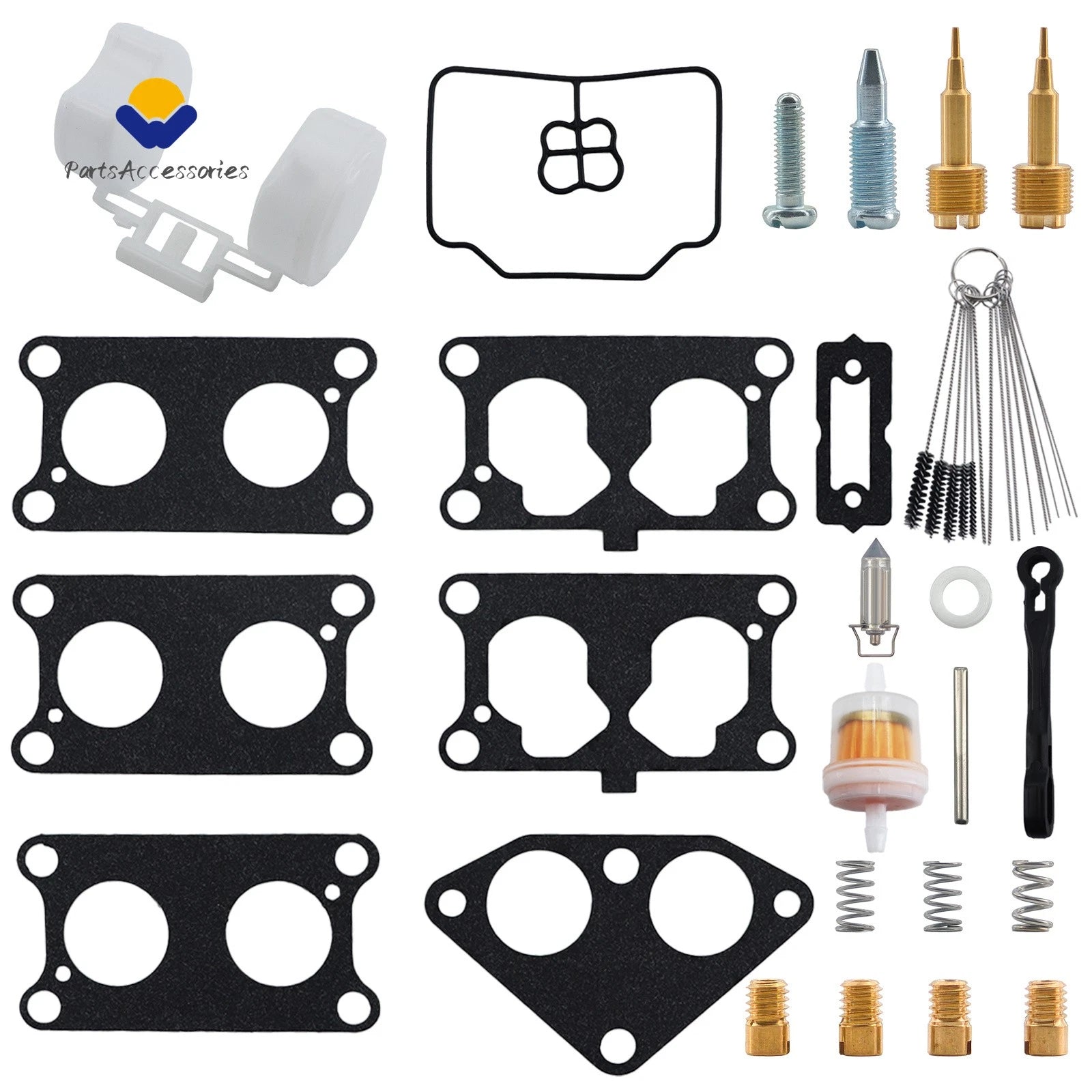 Carburetor Rebuild Kit Float for Kawasaki Mule 3000 3010 3020 (2001–2008)