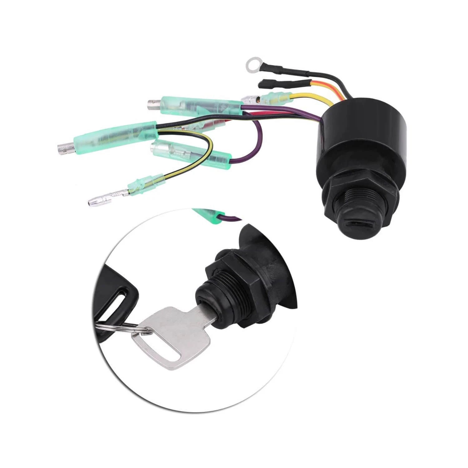 Ignition Key Switch for Mercury Outboard Control Box (1987–Current) 87-17009A5