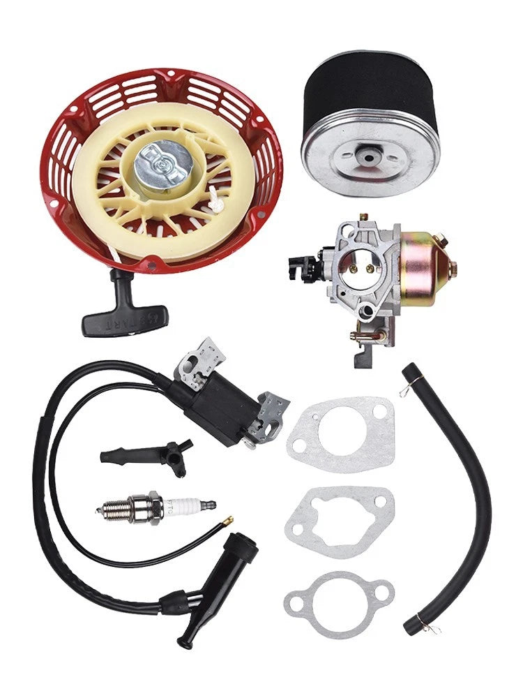 Replacement Service Kit for - Carburetor Gaskets, Ignition Coil, Recoil Starter