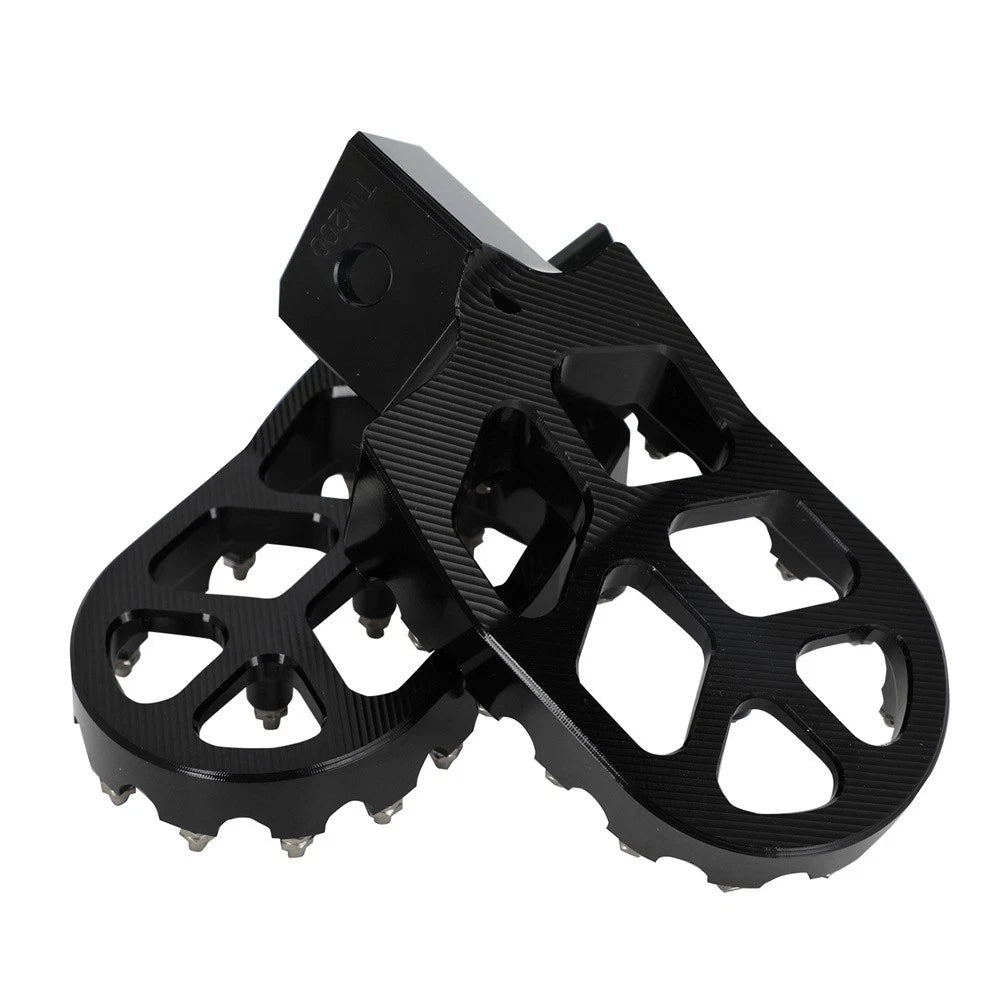 2Pcs Footpegs for Yamaha TW200 (1987–2023) Black