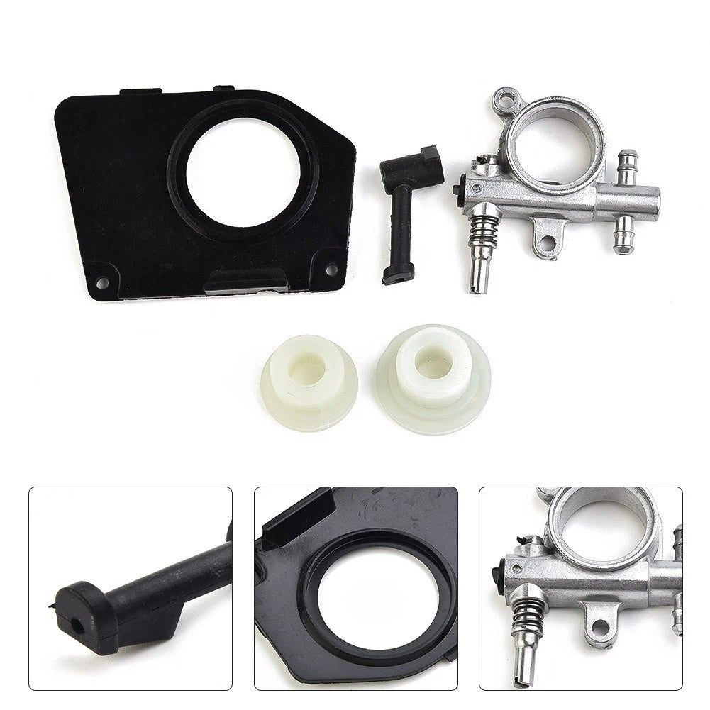 Oil Pump Cover Gear Worm & Injector Nozzle for 25CC 2500 Chainsaw