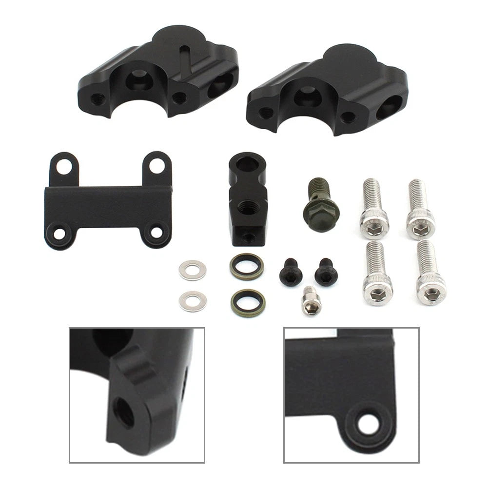 Handlebar Riser with Brake Hose Extension for Yamaha MT-07 (2014–2023)