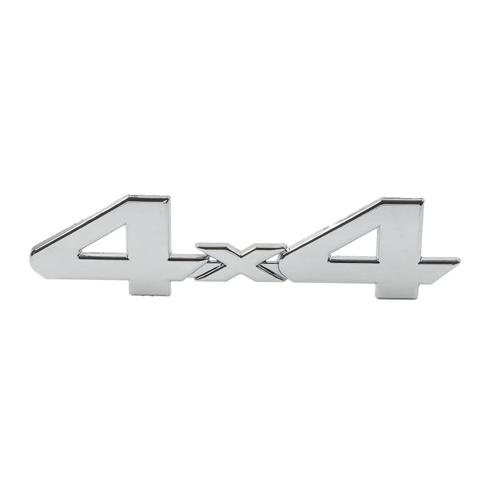 3D Rear Tailgate Emblem Badge Overlay Decal for Most Cars (Universal) Silver