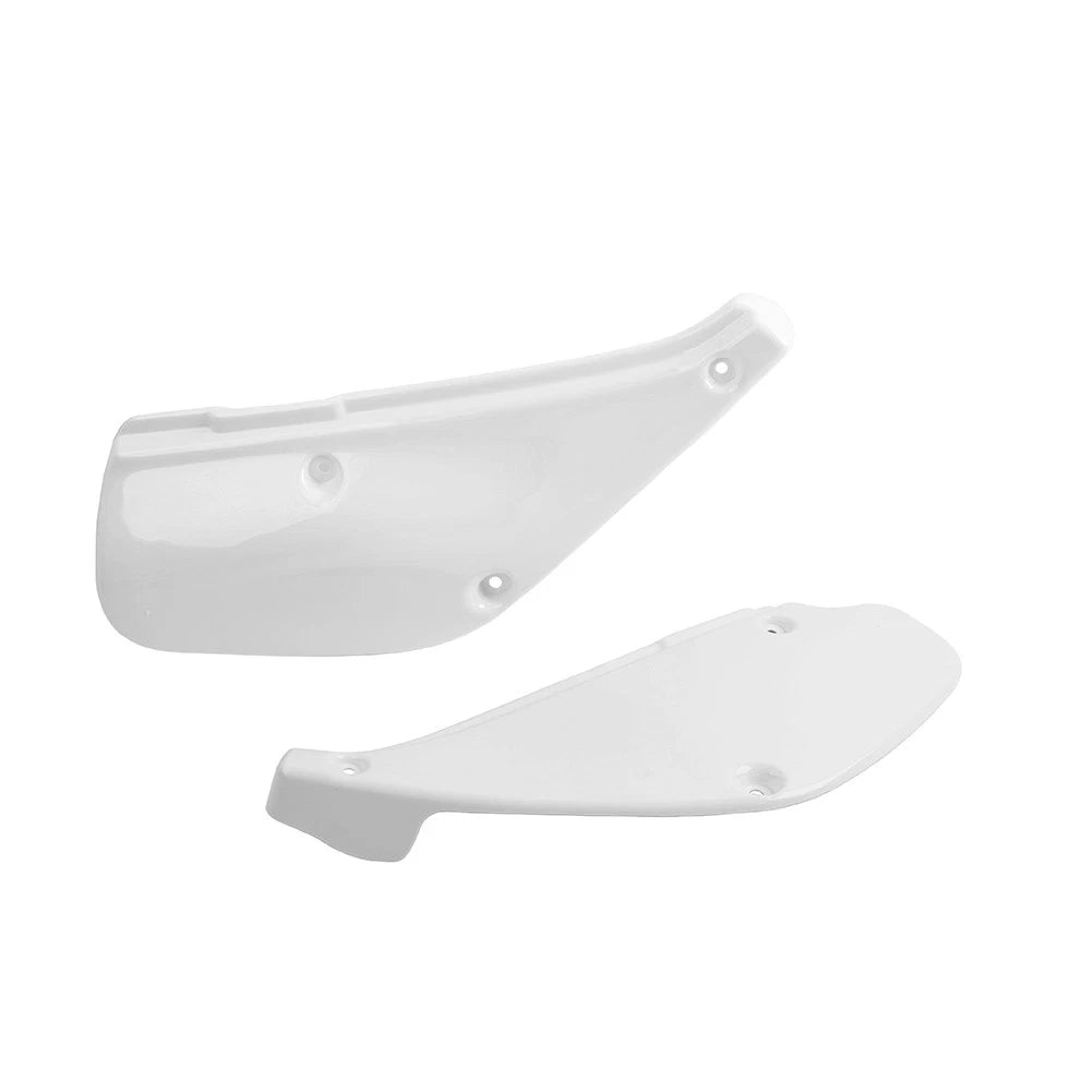 Pair Side Panel Plates Covers for Honda XR80R XR100R (1988–2000) Glossy White