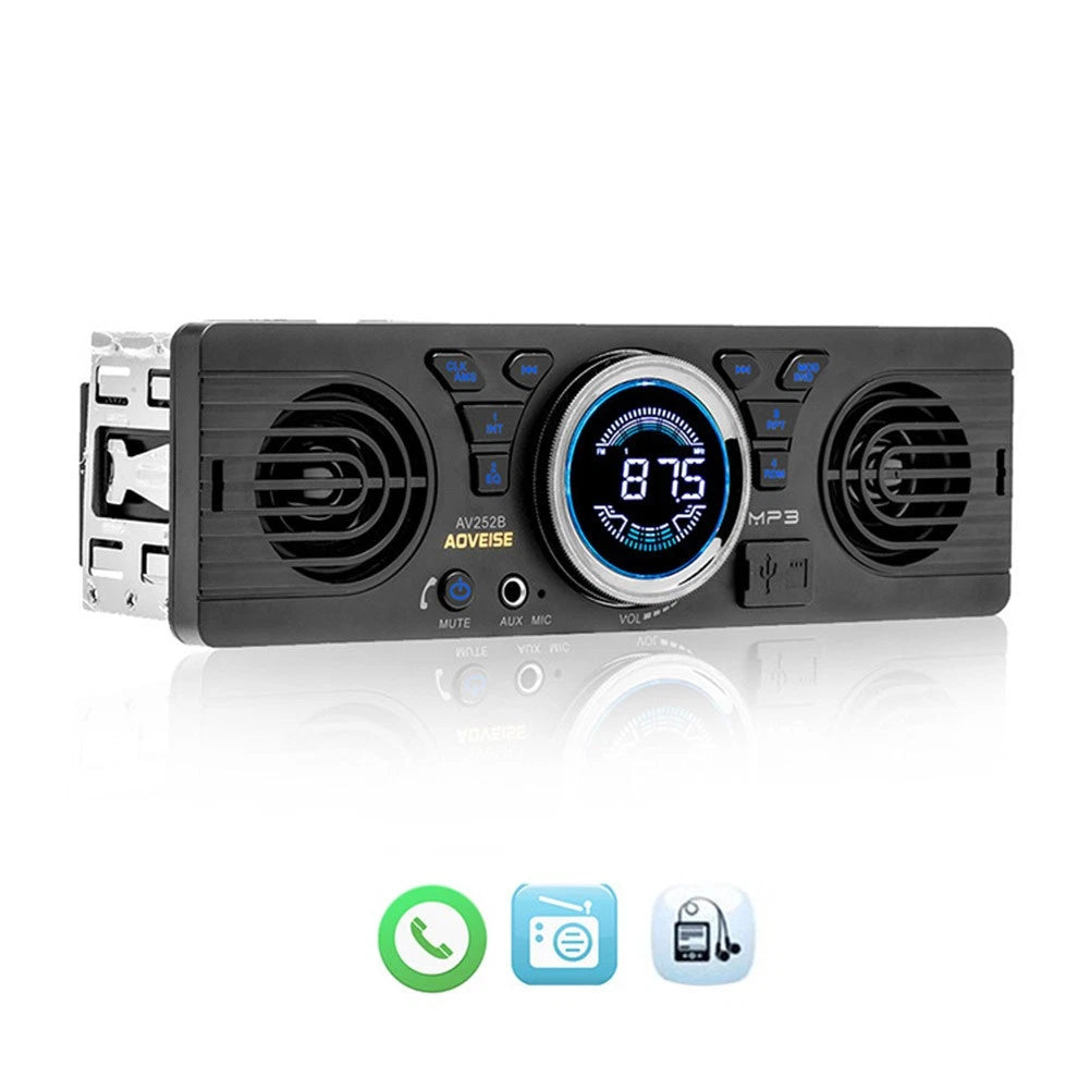 Single Din Car Audio Player for Universal Fit (2010–2023)