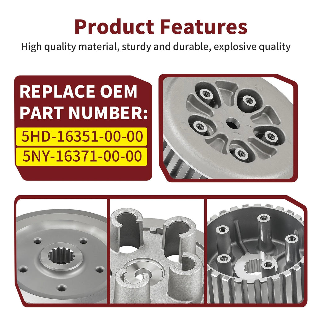 Clutch Pressure Plate & Inner Clutch Hub Boss for Yamaha YZ125 YZ125X (2020–2024)