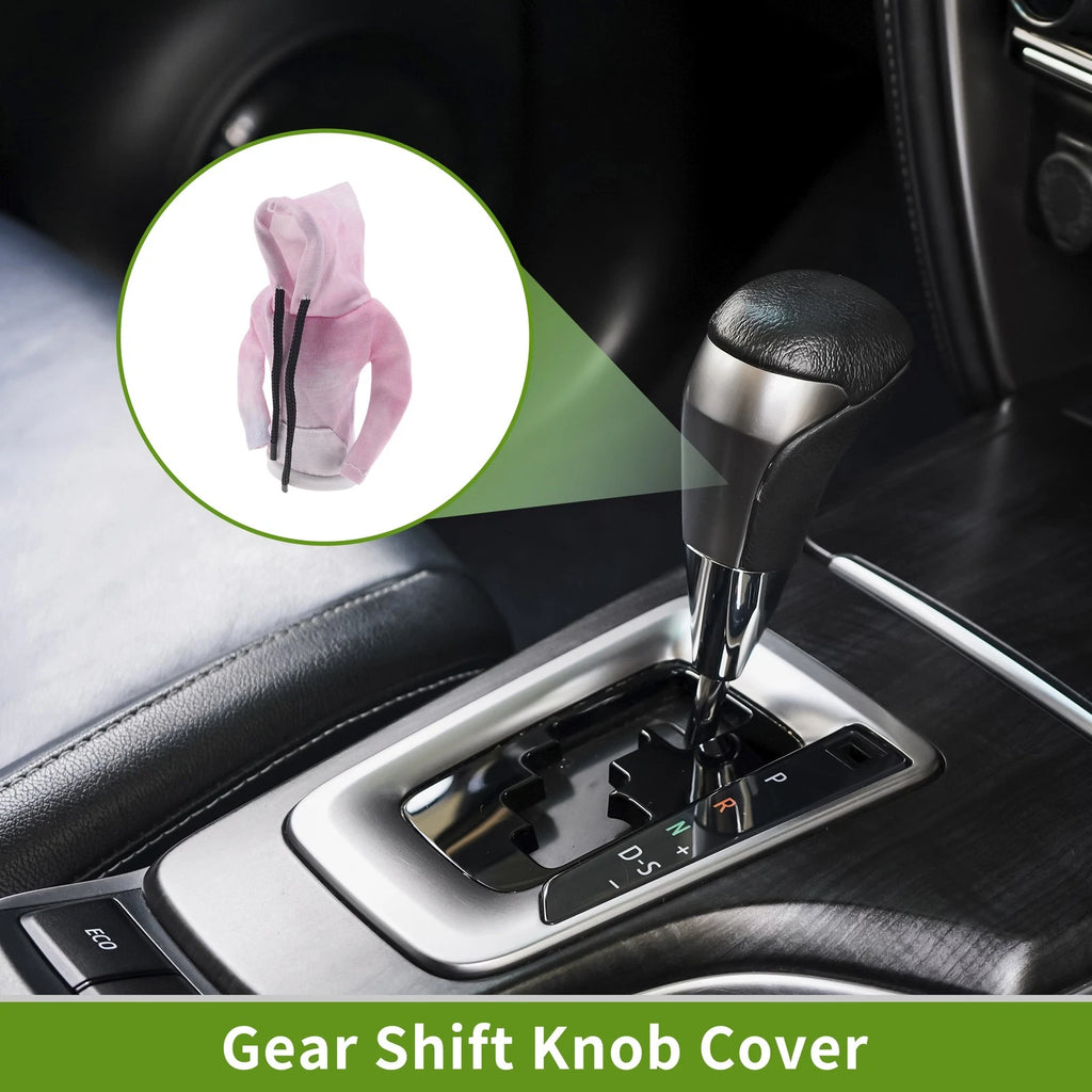 Gear Shift Knob Cover for Universal Fit (1 Pc) - Pink Polyester