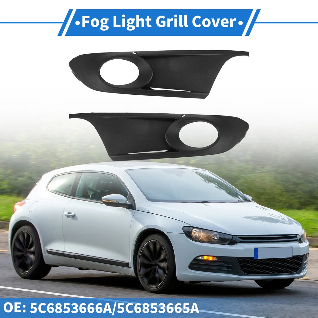 Front Fog Light Grille Pair Replacement for Volkswagen Jetta (2011–2018)