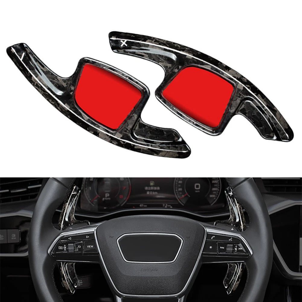 Forged Carbon Fiber Shift Paddle Extensions for Audi A7 (2019–2021)