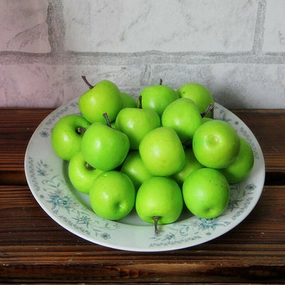 Simulation Fruit Decorative Ornaments - Green & Red Plastic