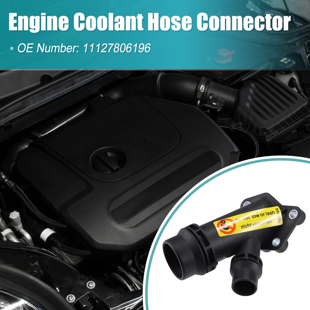 Engine Coolant Hose Connector for BMW E38 E39 E46 E65 E66 E67 (1995–2006) No. 11127806196