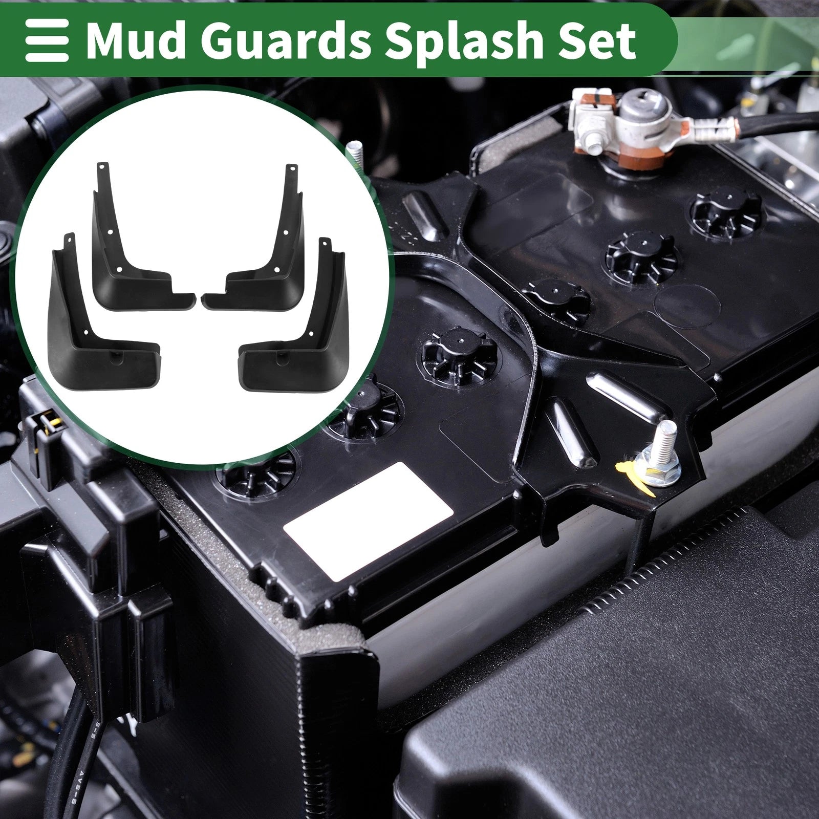 Mud Flaps Splash Guards Front Set for Chevrolet Cavalier (2016–2018)