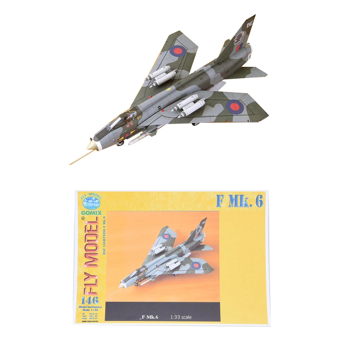 1/33 Scale British F Mk.6 Fighter Model Kit