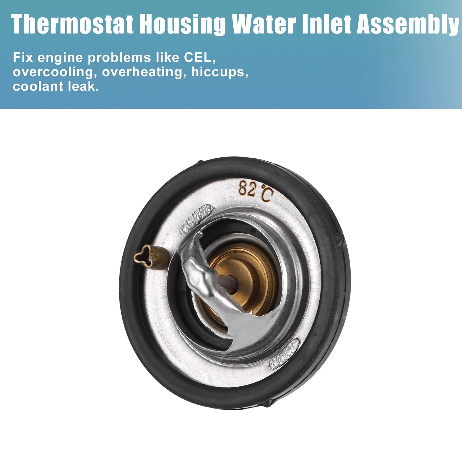 Engine Coolant Thermostat Housing Assembly for Ford Fiesta (2009–2017)