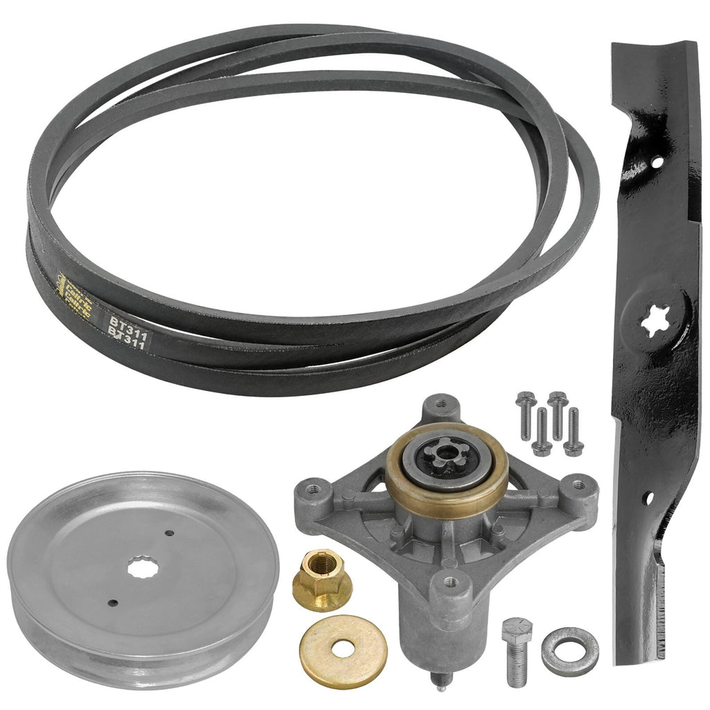 48 Inch Deck Spindle Pulley Blade Belt Replacement for Husqvarna LGTH22V48 (2015–2025)
