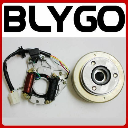 Magneto Stator Plate Roller Flywheel for 50cc 110cc 125cc PIT Quad ATV (2000–2023)
