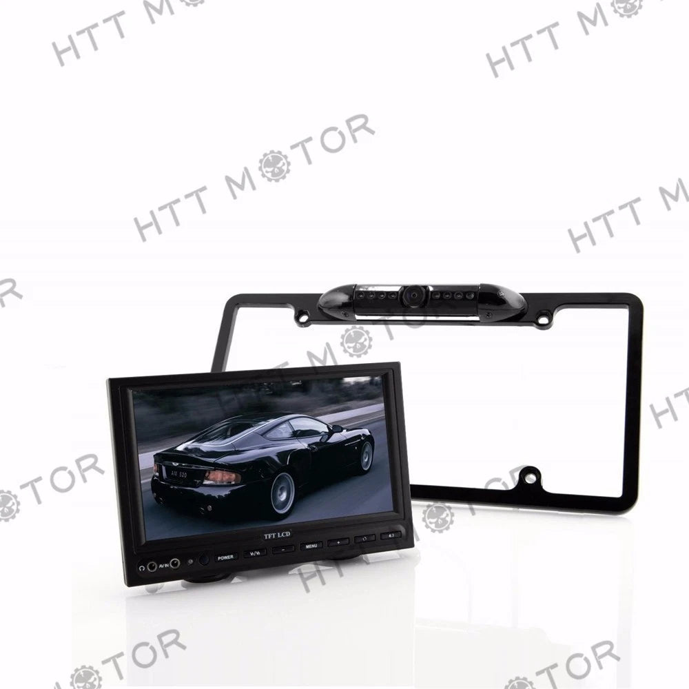 Universal Rear View Camera with 170° Viewing Angle for License Plate Frame
