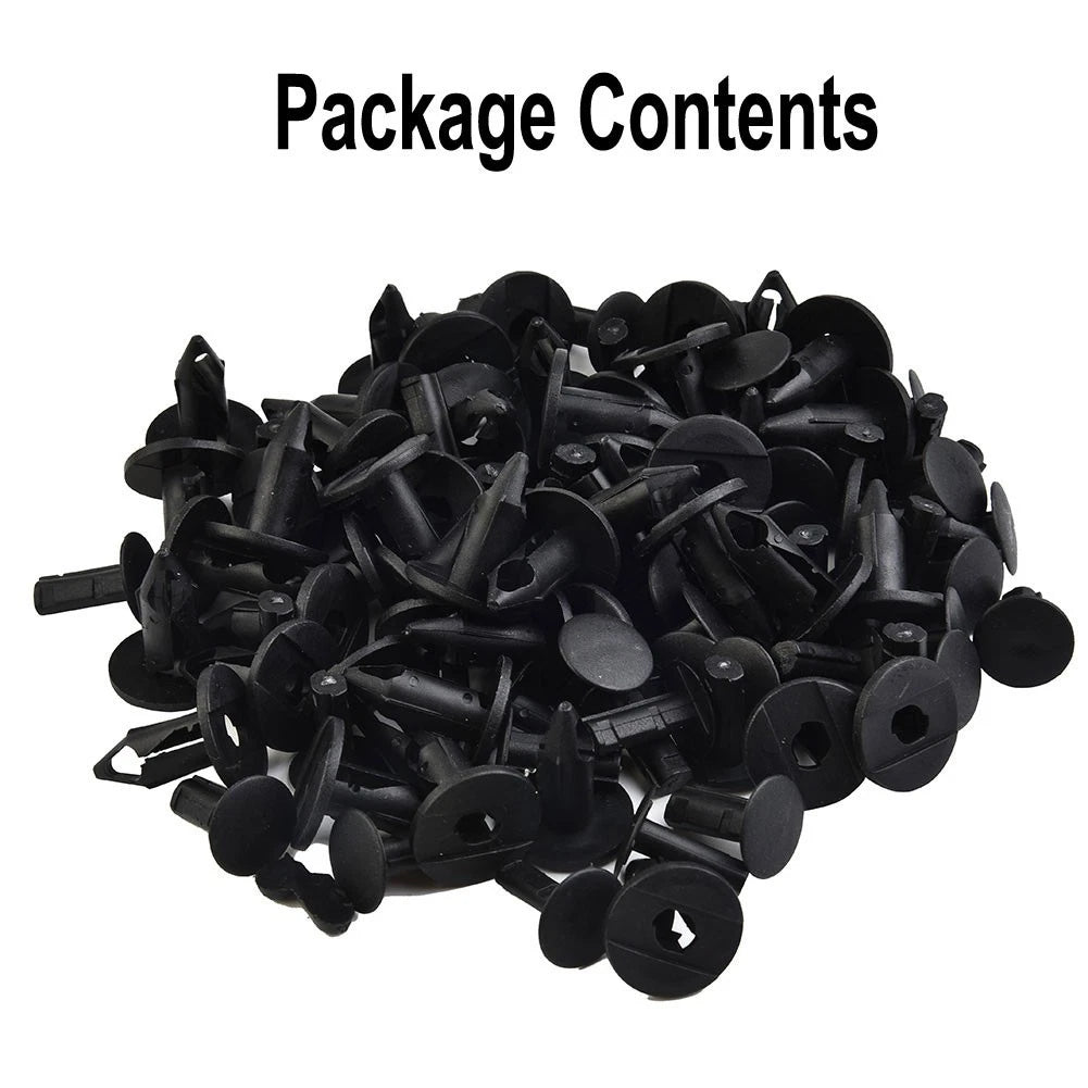 50pcs Plastic Rivets Fastener for Car Body (8mm Hole)