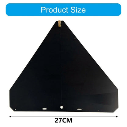 Log-Periodic Antenna for Spectrum Receiver (400MHz - 8GHz)