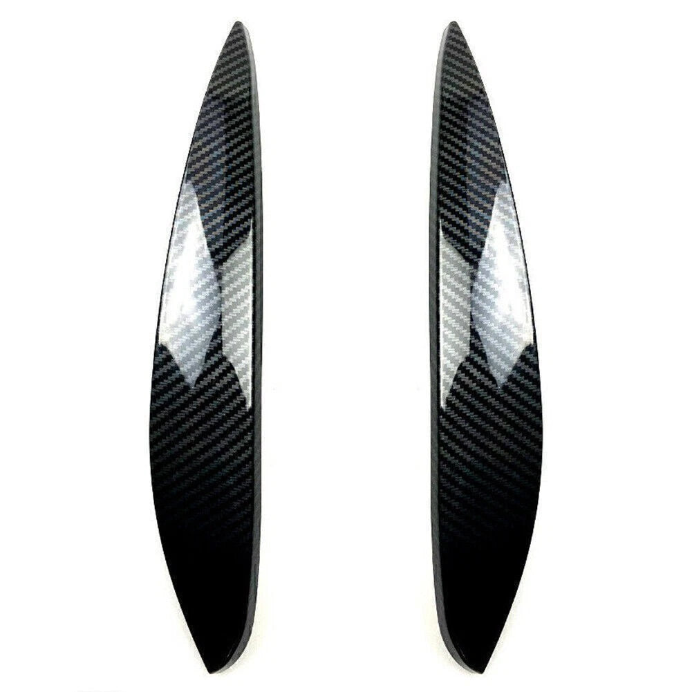 Carbon Fiber Look Headlight Eyelid Trim for Benz Smart (2014–2023)