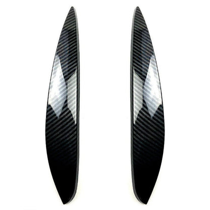 Carbon Fiber Look Headlight Eyelid Trim for Benz Smart (2014–2023)