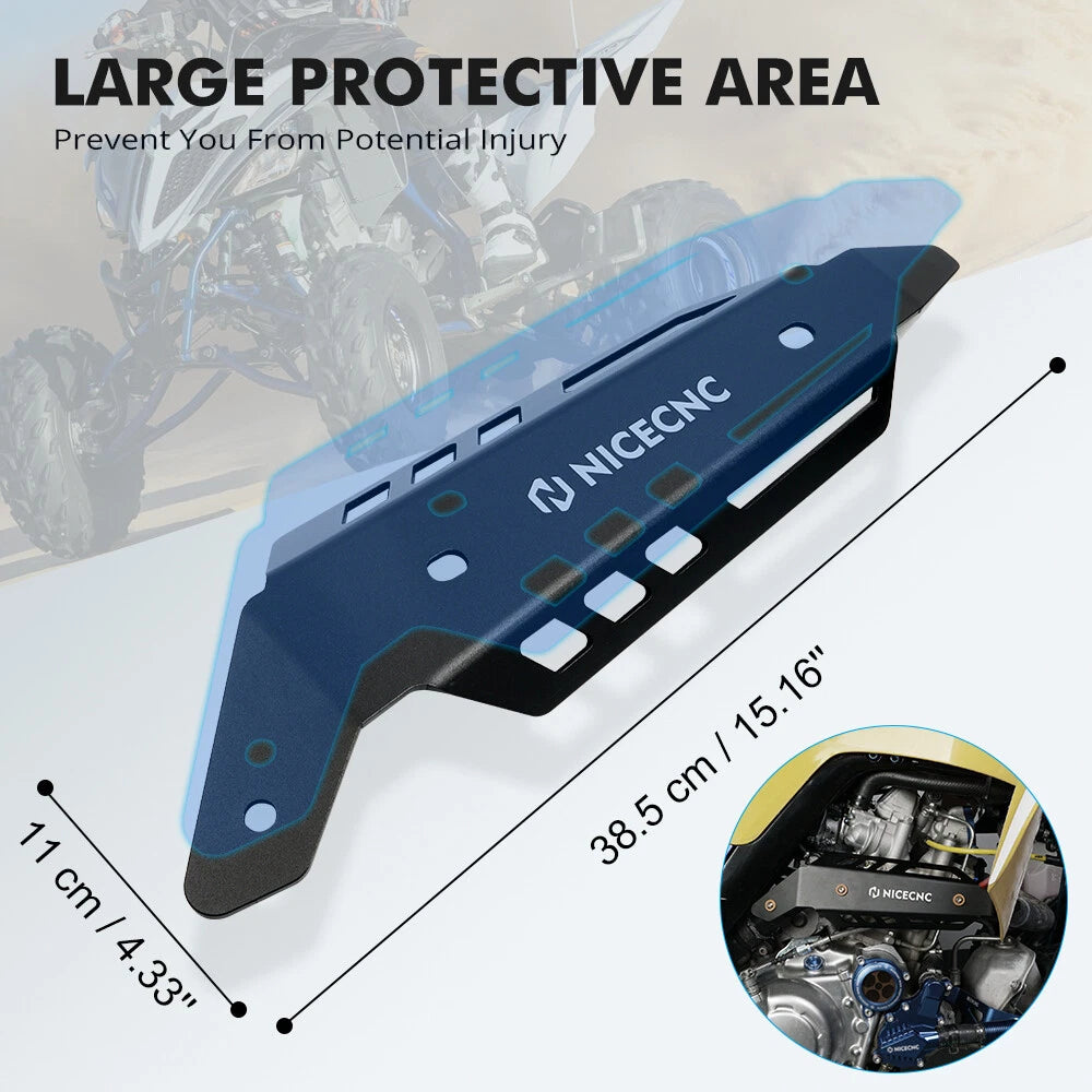 Mid Pipe Heat Shield Guard for Yamaha Raptor 700 700R YFM700 (2006–2023)