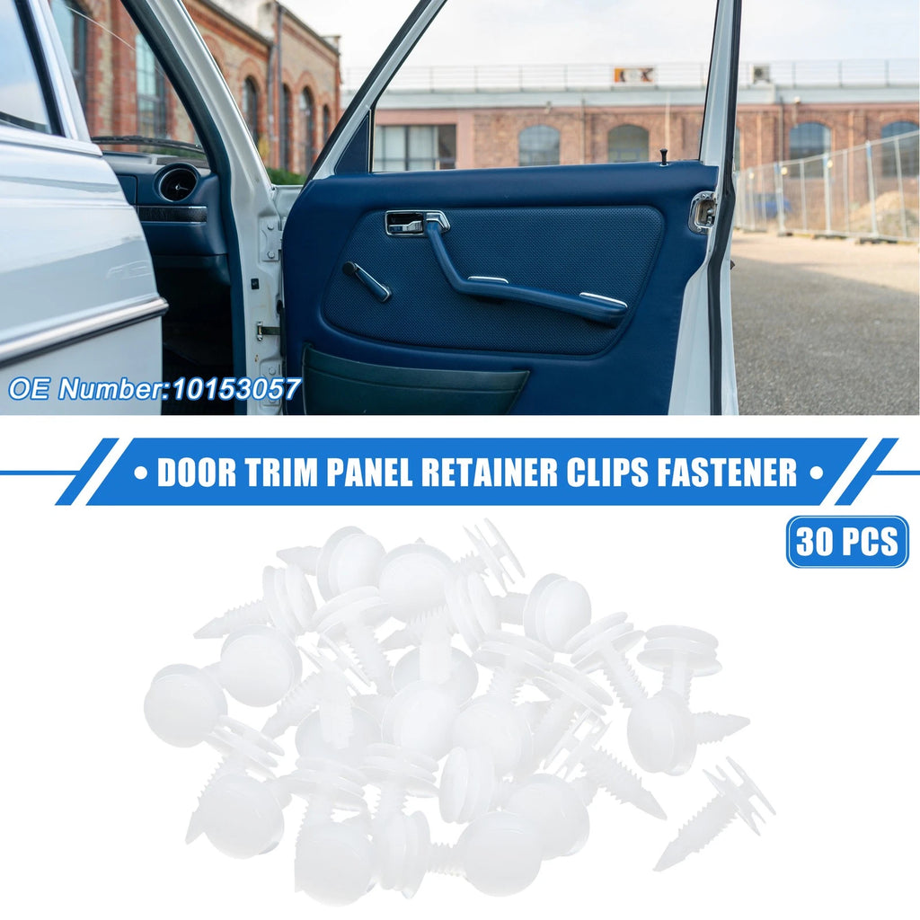 Door Trim Panel Retainer Clip Fasteners 30pc Replacement for Buick White ( )