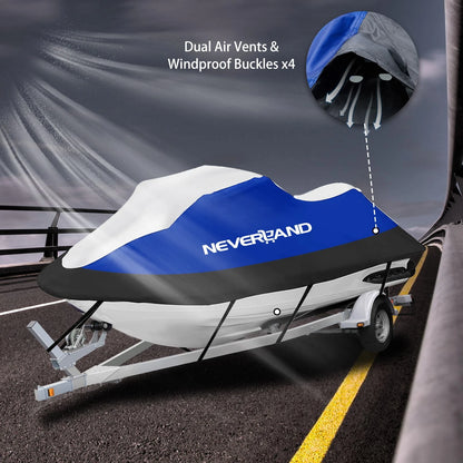 Trailerable Waterproof Jet Ski Cover for Seadoo GTI 90/130 (120"-135")
