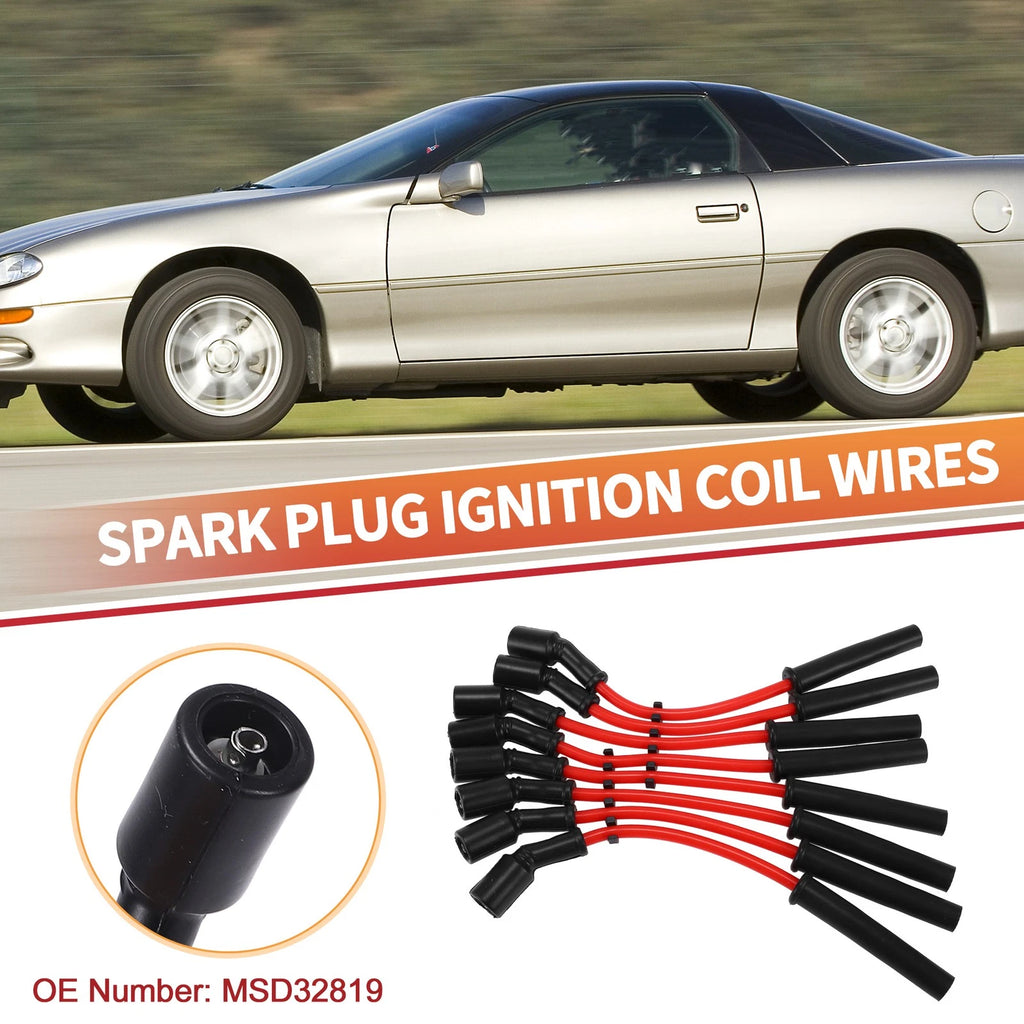 8 Pcs Spark Plug Wire Set for Chevrolet Camaro (1998–2002)