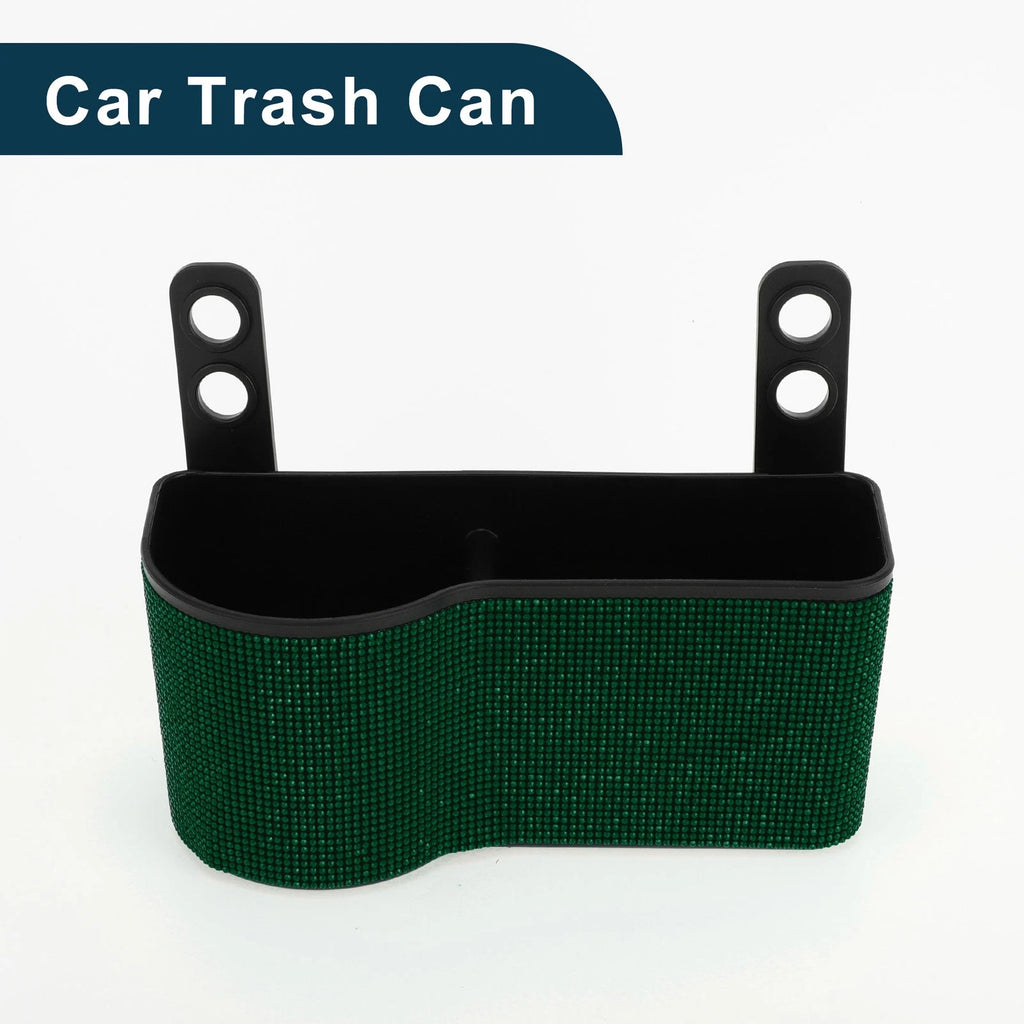 Portable Car Trash Can for Front Seats - Green (1 Pc)