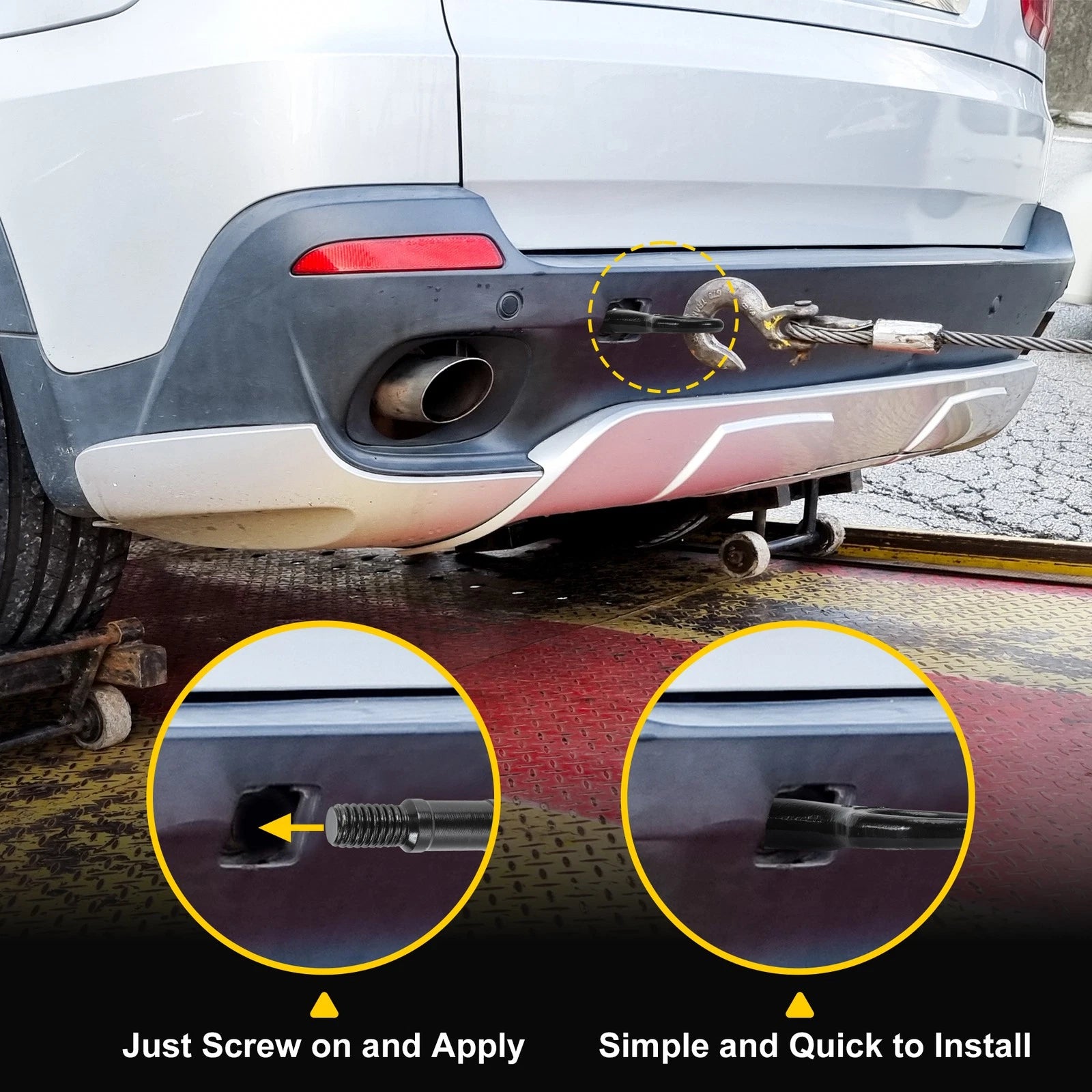 Tow Hook No.1T0805615A for Audi A3 (2004–2013) Towing Eye Hook