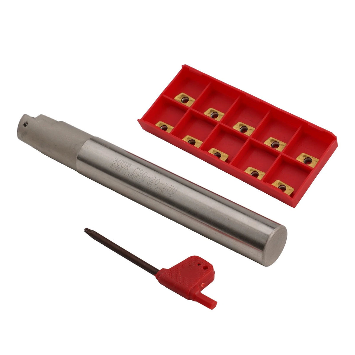 Set of 10 APMT1135PDERDP Inserts for BAP 300R C20-20-150 Milling Cutter