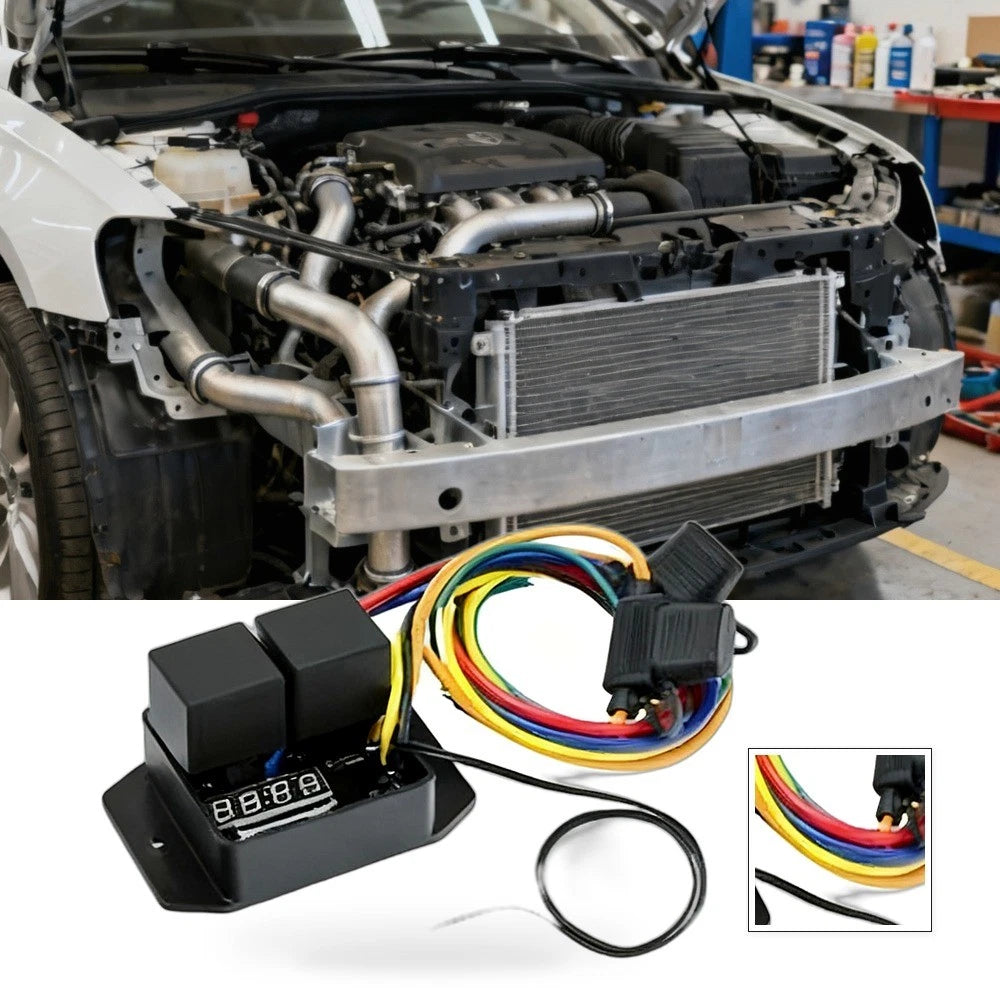 12V Digital Thermostatic Radiator Fan Controller Switch for Car (0444)