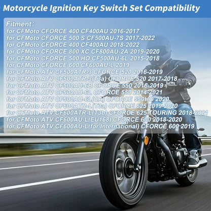 Set of 1 Ignition Key Switch No.9GQ0010100 for CFMoto CFORCE 400 (2016–2017)