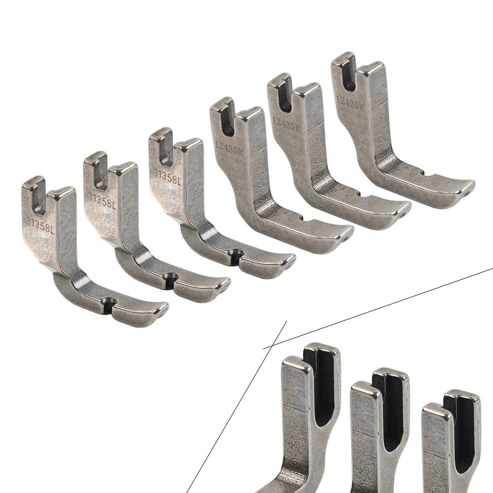 6PCS Zipper Piping Foot for Juki, Highlead, Singer, Consew