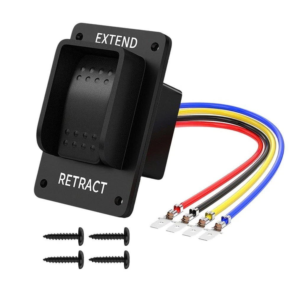 RV Power Jack Switch 12V 20A Waterproof Metal Plastic Housing (2010–2023)