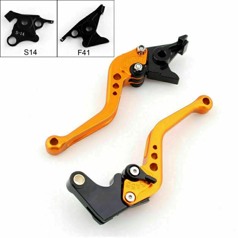 Short Brake Clutch Levers for Suzuki Hayabusa GSXR1300 (2008–2014) Gold T9
