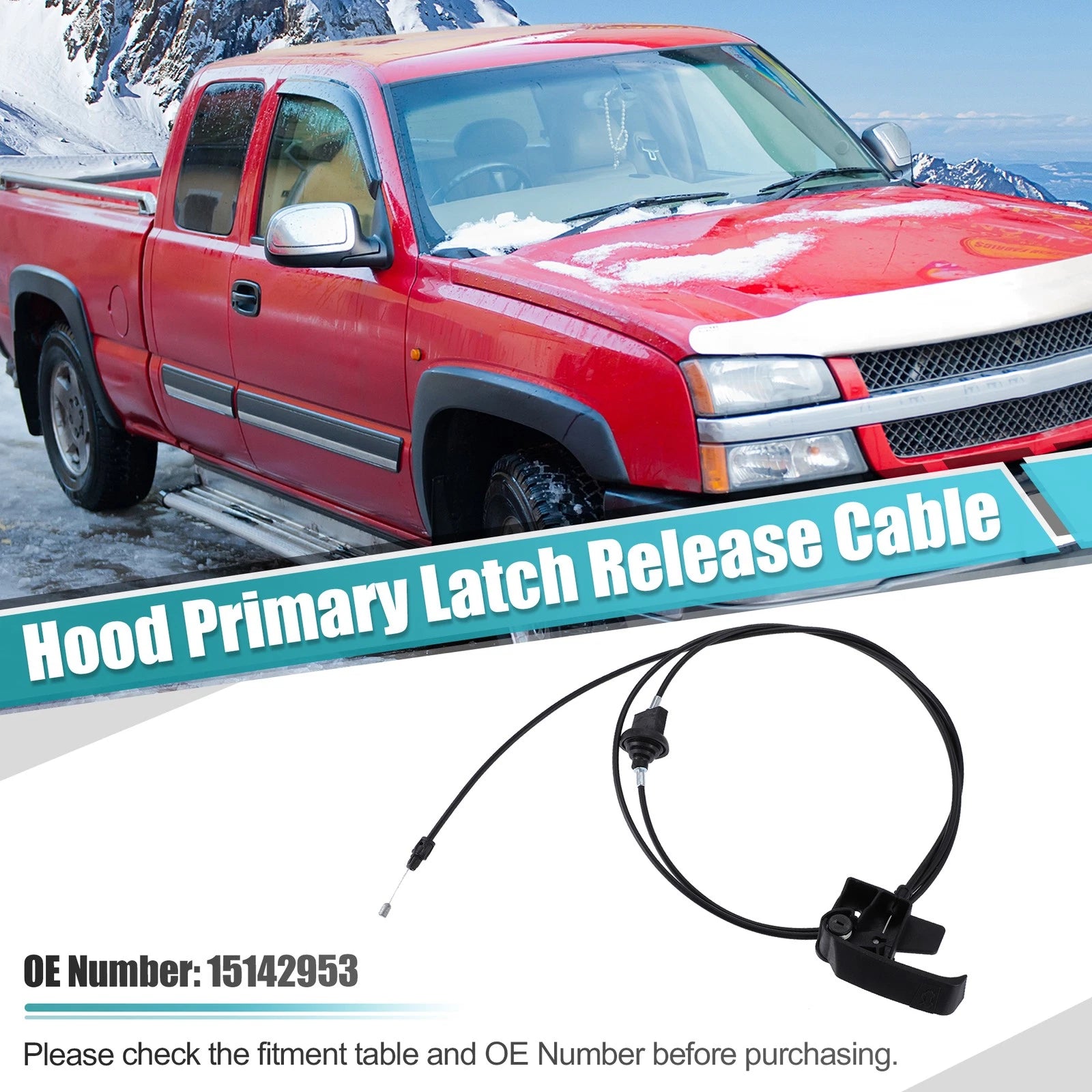 Hood Release Cable Replacement for Chevrolet GMC (1999–2007)