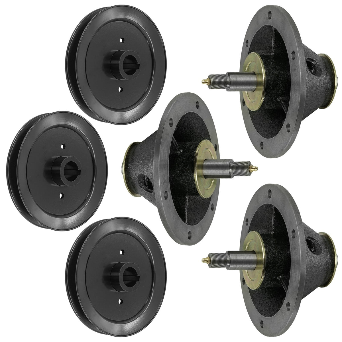 Deck Spindle with Pulley Replacement for Ferris FW35 (1989–1995)