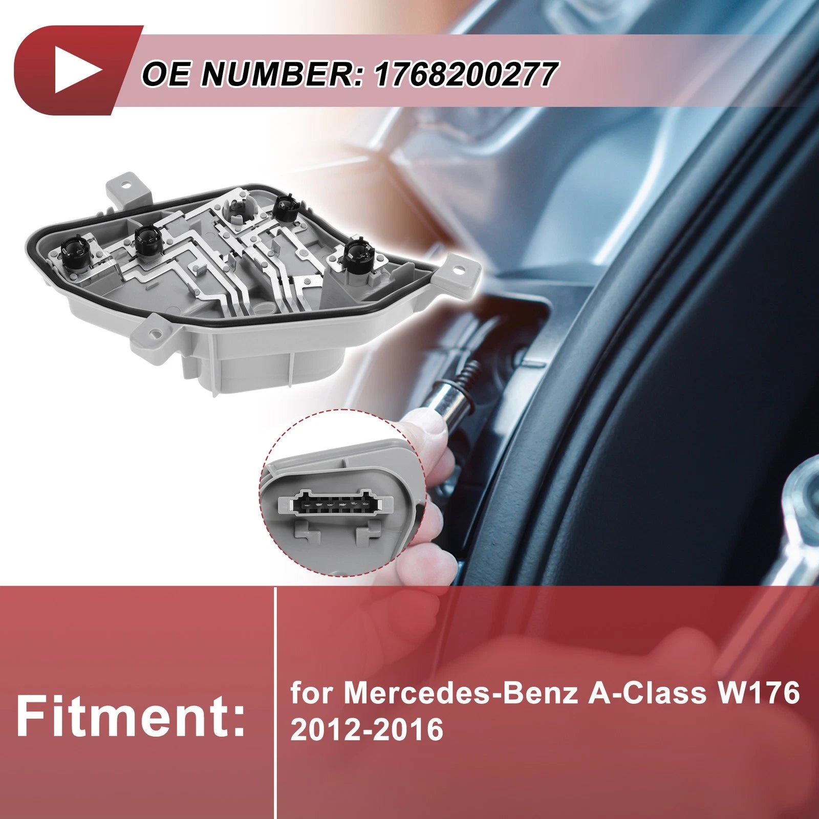 Left Tail Light Socket Replacement for Mercedes-Benz A-Class W176 (2012–2016)