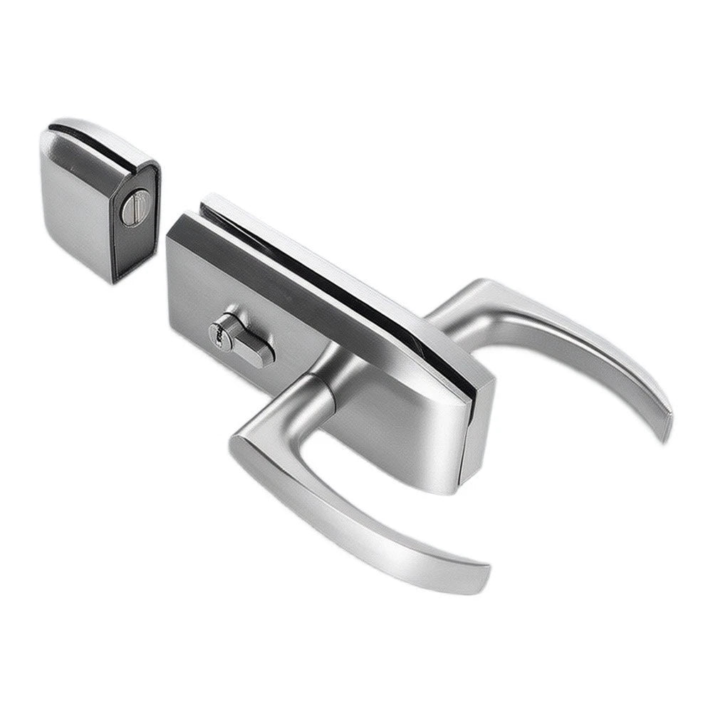 Glass Door Lock with Key Handle for 12-18mm Glass