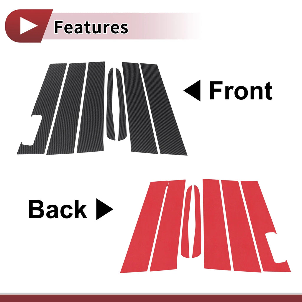 Front Left Right Door Pillar Window Trim Replacement for Ford Maverick 2022-2023