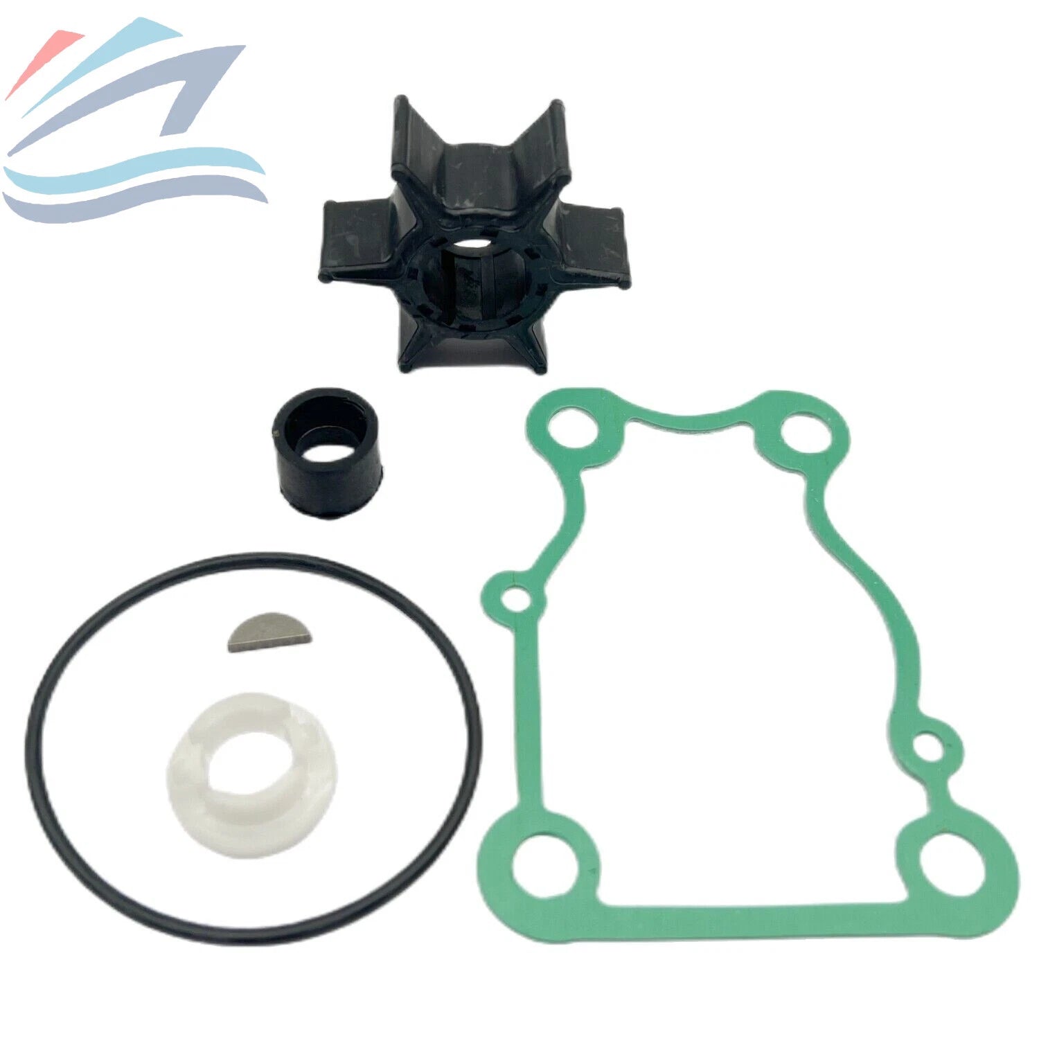 Water Pump Impeller Kit for Yamaha 4-Stroke F 40 50 60 HP (1998–2023) 63D-W0078-00