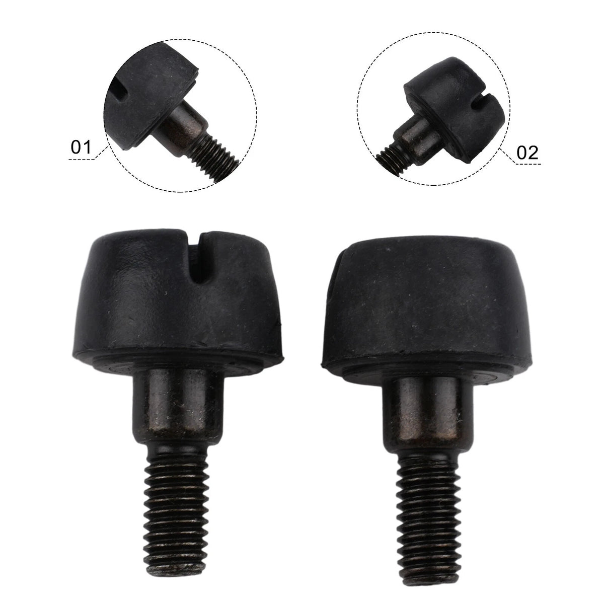 2X Rubber Hood Bumper Stop Screw Caps for Toyota